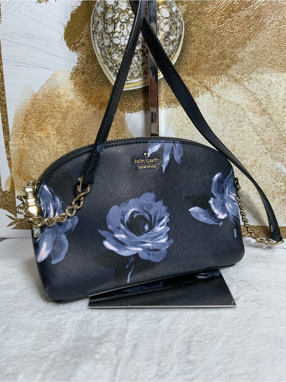 🩷kate spade Storybook Lining Floral Dome Crossbody Bag